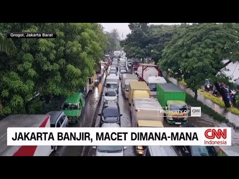CNN Indonesia: Severe Flooding Disrupts Traffic and Flights in Jakarta